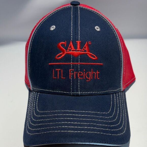 SAIA LTL Freight Black and Red Hat - Picture 2 of 8